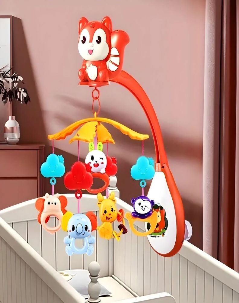 Movil MUSICAL para cuna bebé con Control y Luz 21n8-3