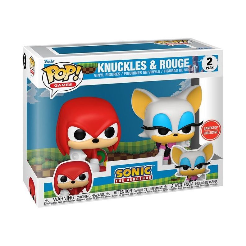 Funko POP SONIC KNUCKLES AND ROUGE 2 PACK-0