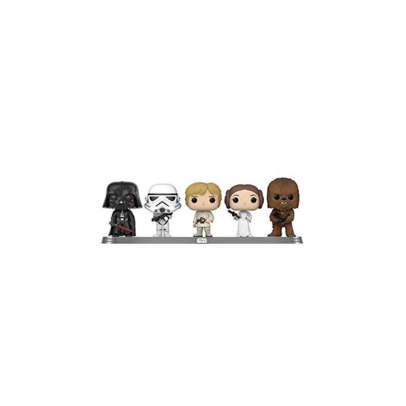 Funko Pop 5 Pack Star Wars Vader Trooper Luke Leia Chewbacca-1