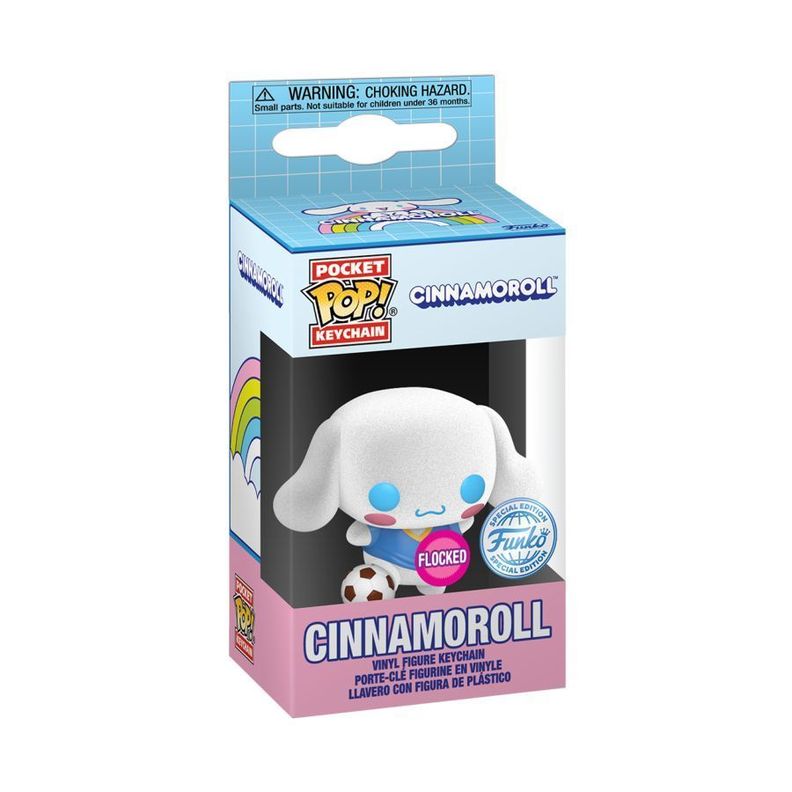 FUNKO POP KEYCHAIN LLAVERO SANRIO CINNAMOROLL FLOKED ESPECIAL-0