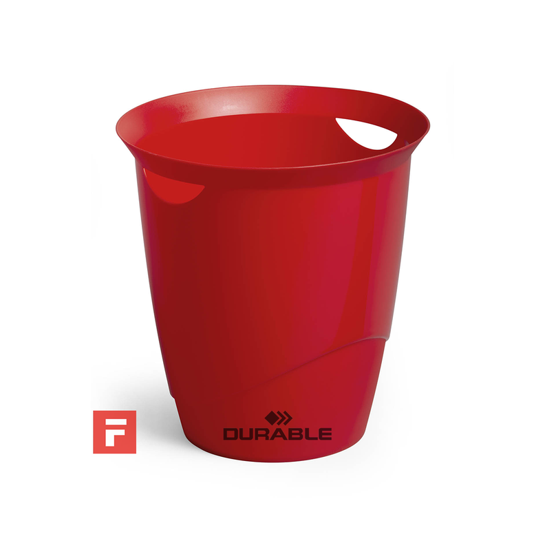 Papelero de Oficina con Asas - Rojo-1