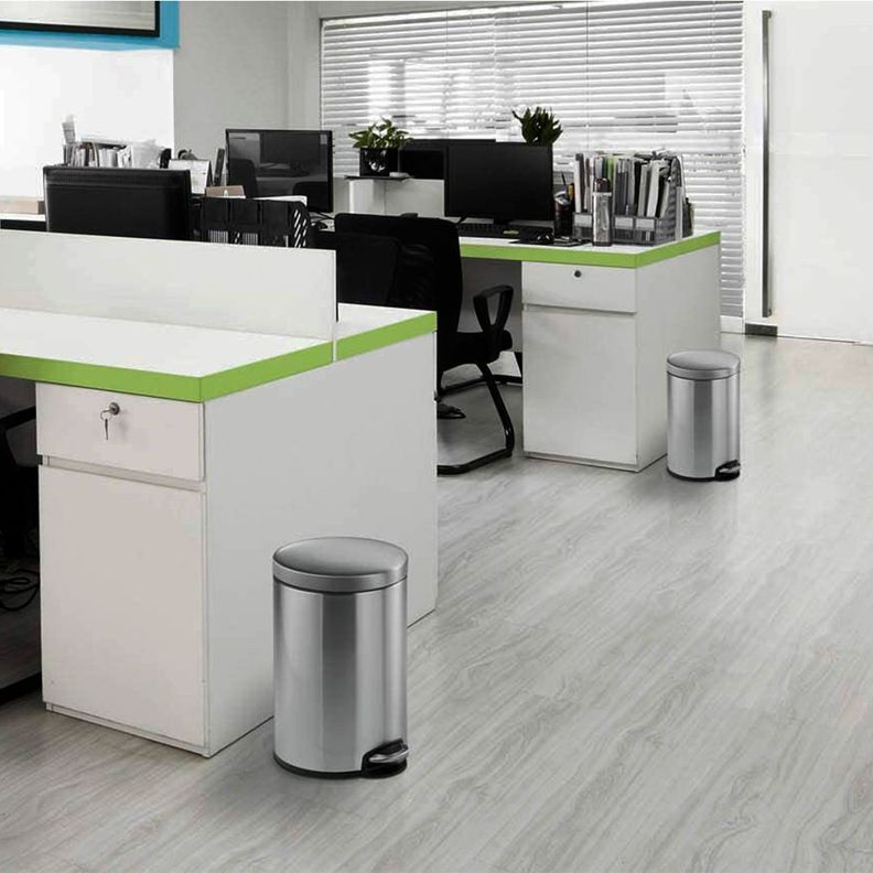 Papelero 30L Acero Inoxidable Con Pedal-2