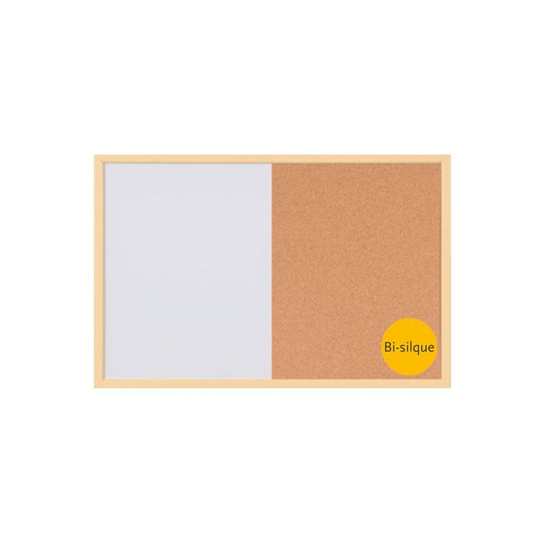 Pizarra Corcho + Magnética 60x40cm MDF Pastel Amarillo-0