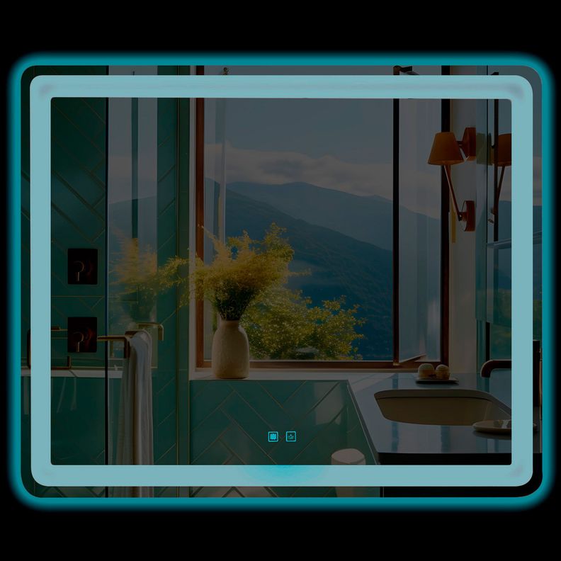 Espejo Led Rectangular Touch con Antiempañante Joytek 100x75 cm-1