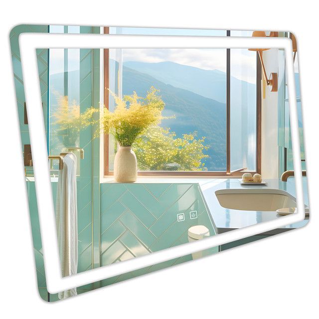 Espejo Led Rectangular Touch con Antiempañante Joytek 100x75 cm-2