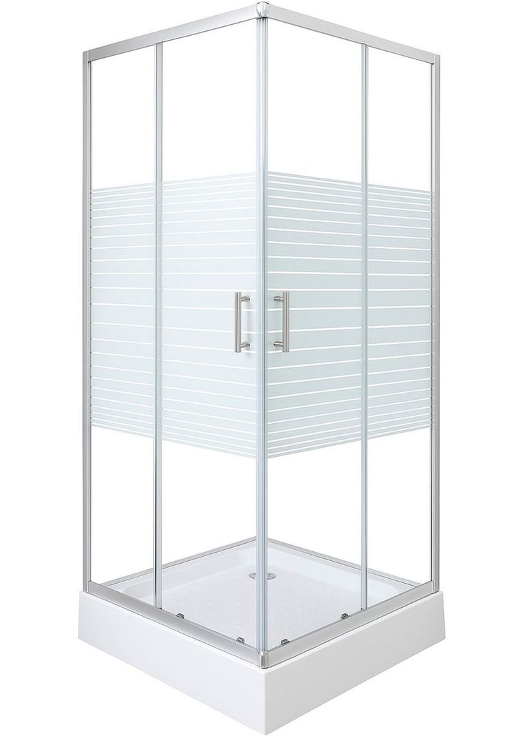 SHOWER DOOR JOYTEK RECTO STRAVA BLANCO 70X70X198 CM (INCLUYE RECEPTÁCULO)
