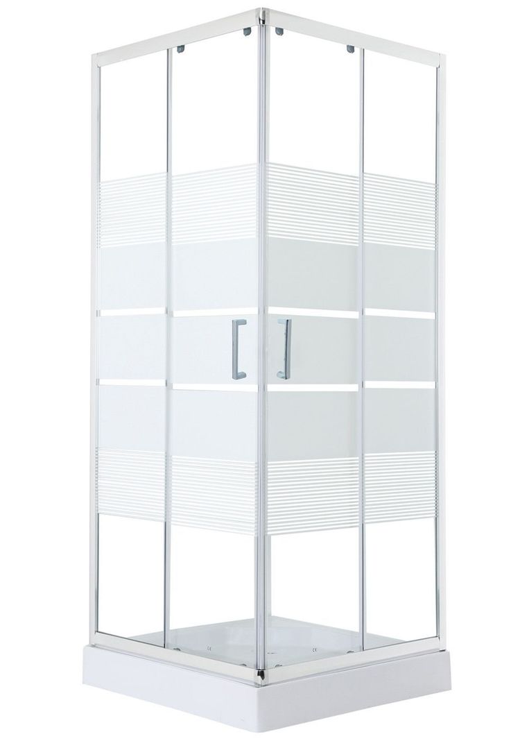 SHOWER DOOR JOYTEK RECTO STYLE BLANCO 70X70X198 CM (INCLUYE RECEPTACULO)