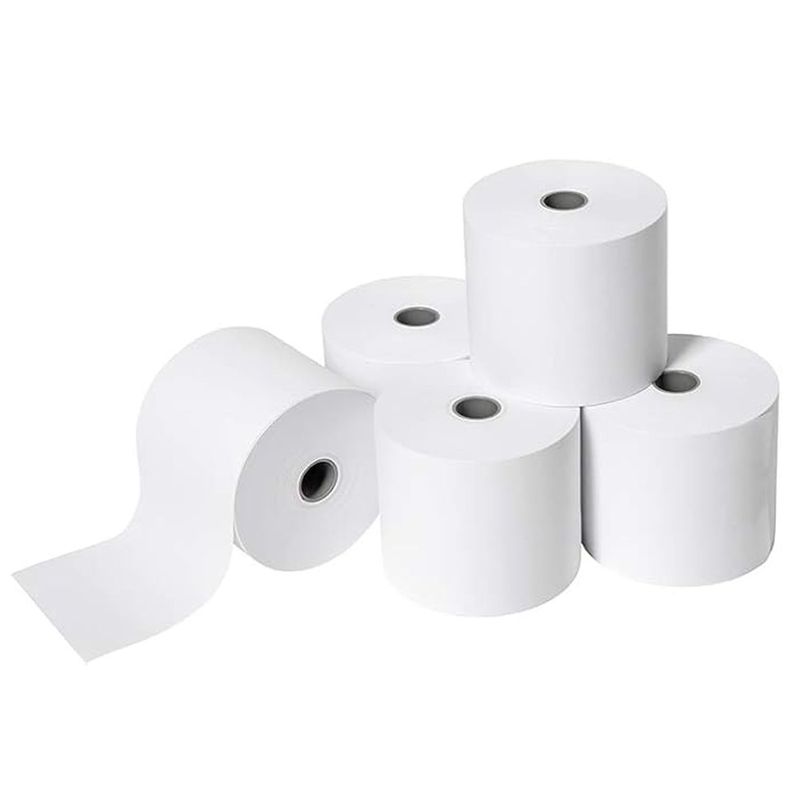 Pack 5 Rollos Papel Térmico de Impresión 80x80mm-1