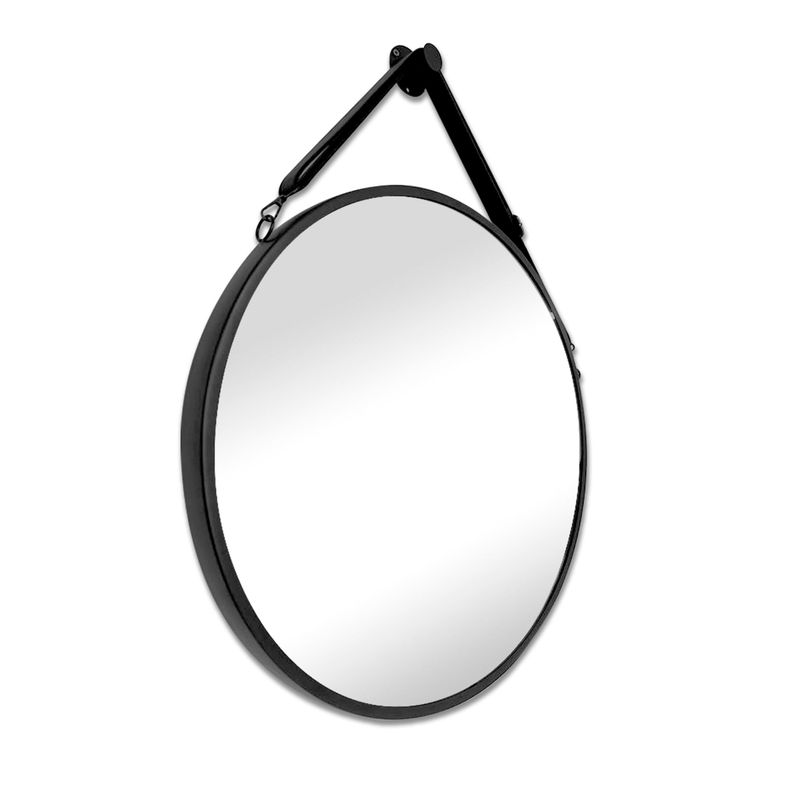 Espejo Colgante Decorativo Redondo Negro Joytek 60 cm de diámetro-1