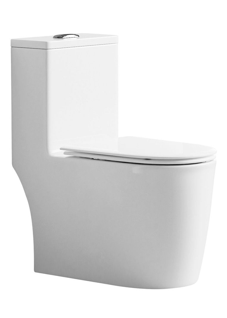 WC One Piece Design 2045 Joytek Descarga a Piso 30 cm Blanco