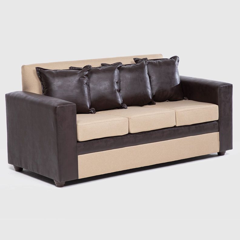 SOFA PARIS 2 POUF PU CAFE BEIGE-2