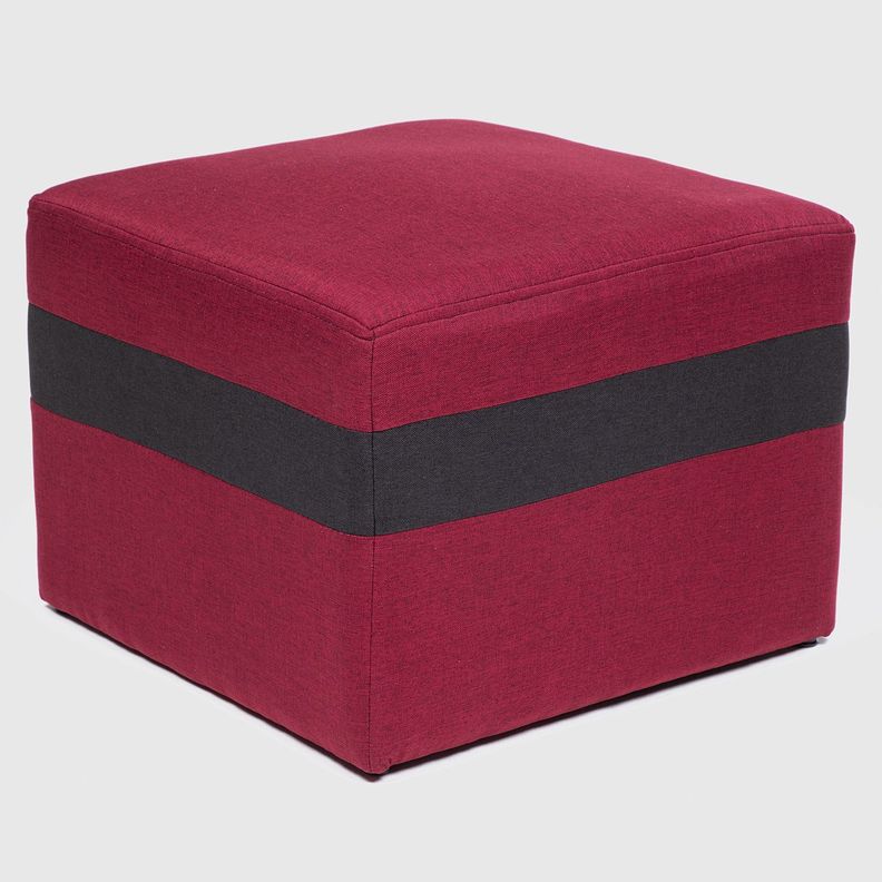 SOFA PARIS 2 POUF NEGRO ROJO-6