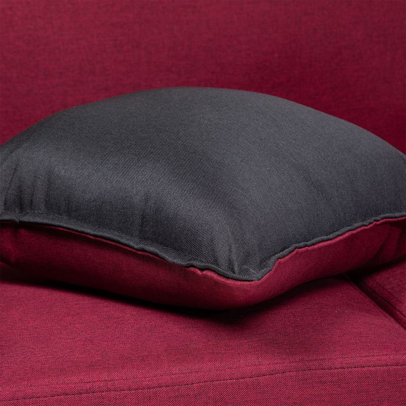 SOFA PARIS 2 POUF NEGRO ROJO-7
