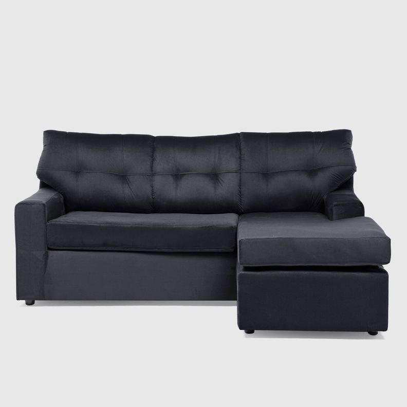 SECCIONAL ITALIA REVERSIBLE FELPA NEGRO-2
