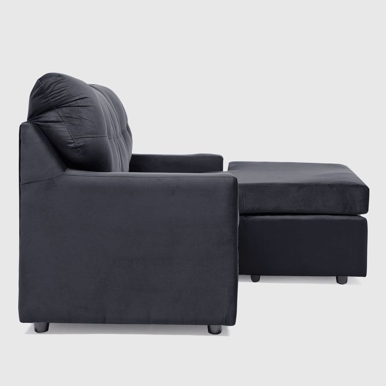 SECCIONAL ITALIA REVERSIBLE FELPA NEGRO-3