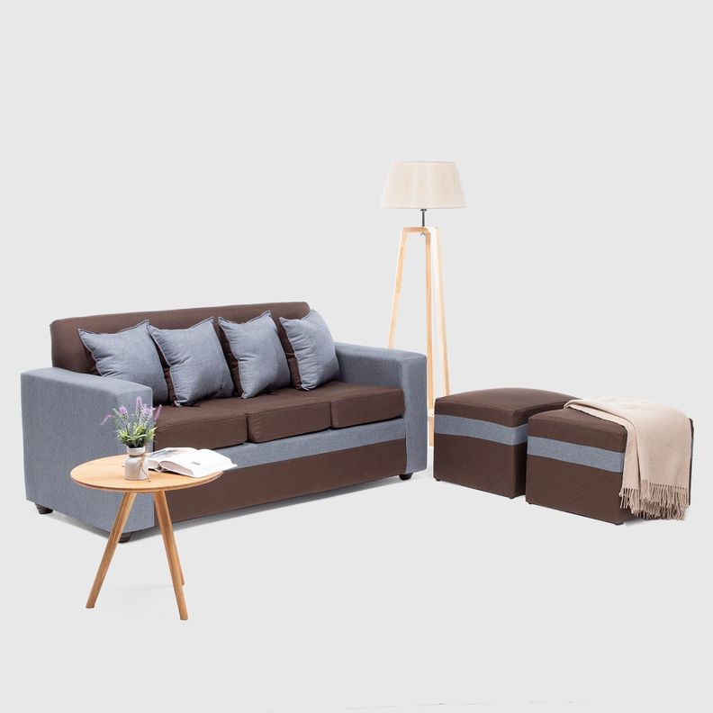 SOFA PARIS 2 POUF GRIS CAFE -0