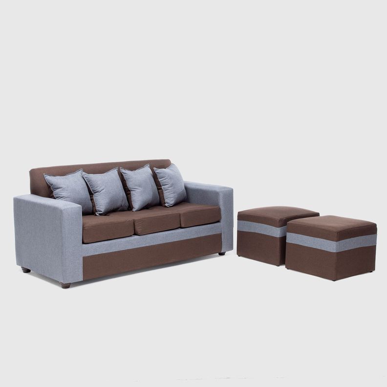 SOFA PARIS 2 POUF GRIS CAFE -1