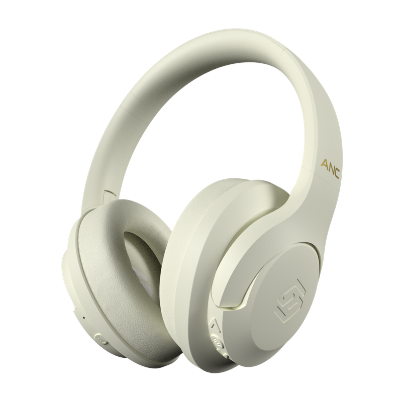 Audifonos Inalambricos Bluetooth Sleve Pulse ANC White Cream-0