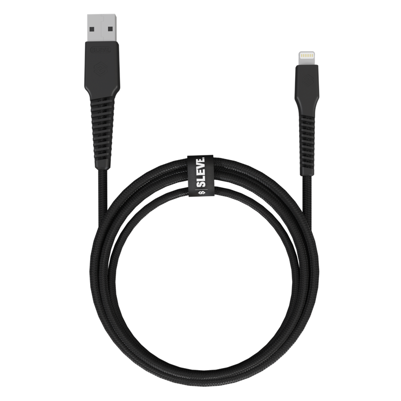 Cable Cargador Sleve Line X Usb A Lightning Black-2