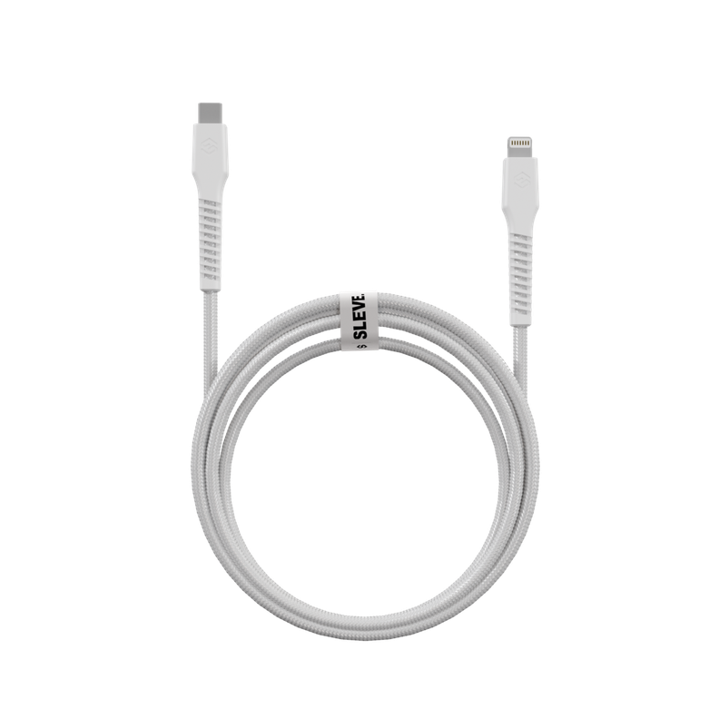 Cable Cargador Sleve Line X Usb Tipo C A Lightning White-2