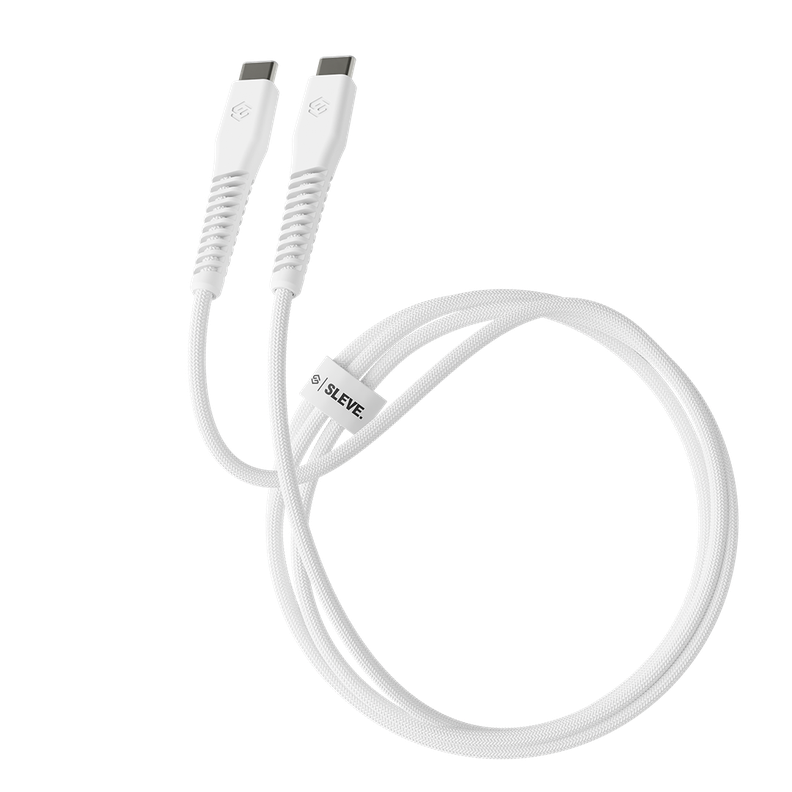 Cable Cargador Sleve Line X Usb Tipo C A Tipo C White-0