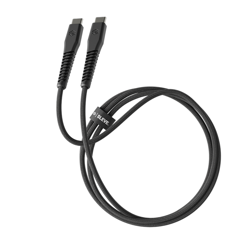 Cable Cargador Sleve Line X Usb Tipo C A Tipo C Black-0