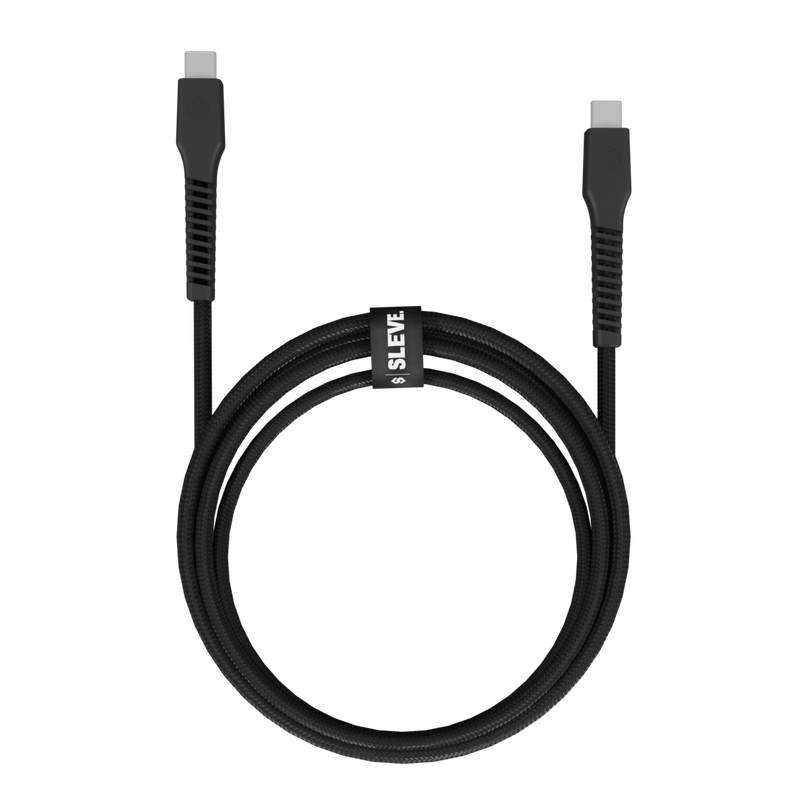 Cable Cargador Sleve Line X Usb Tipo C A Tipo C Black-2