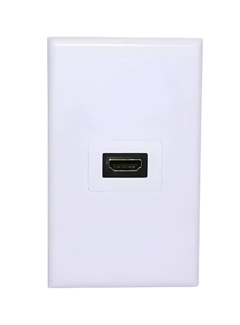 Placa De Muro Hdmi 1 Puerto Con Angulo 90 Blanco