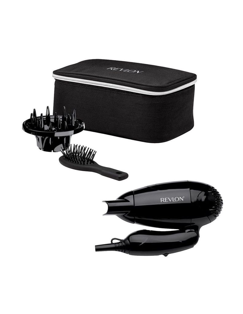 Kit de Viaje Secador Revlon, Mini Cepillo, Difusor-1