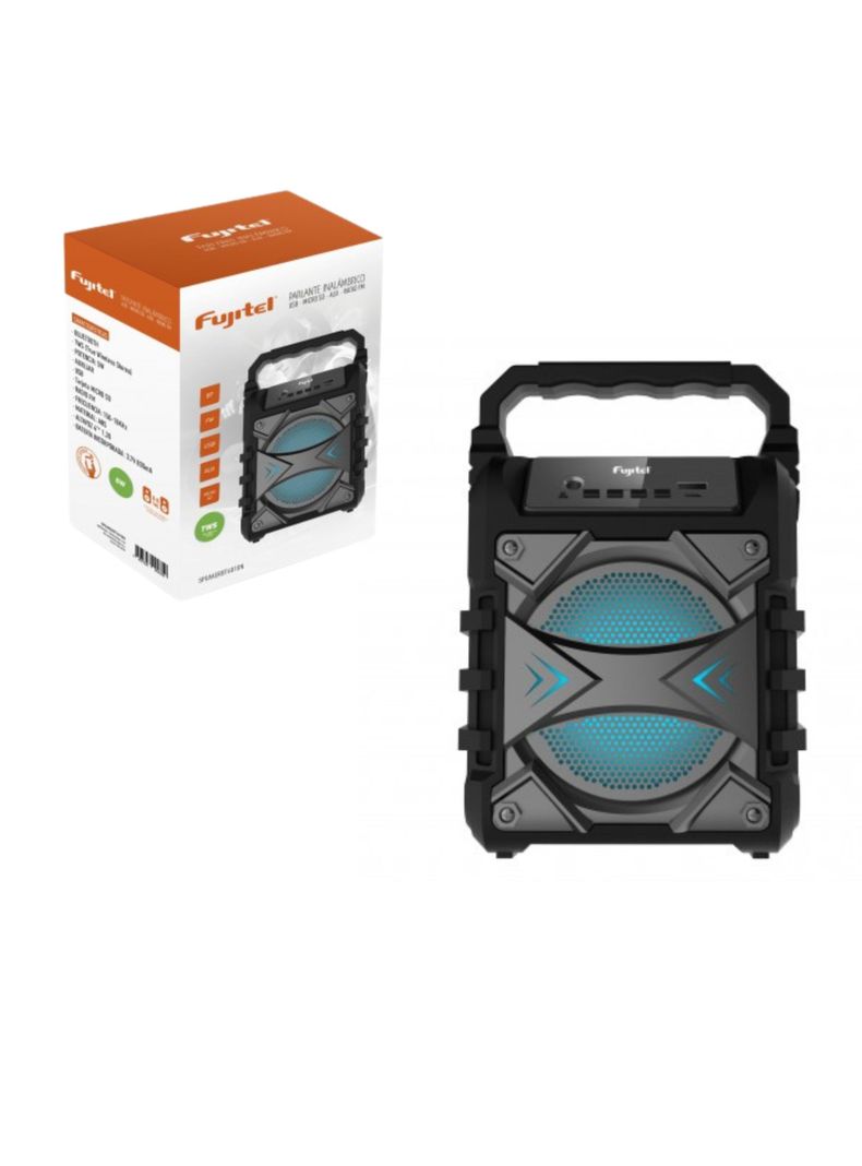 Parlante Bluetooth Fujitel 5w 4 Fm Tf Usb Mic Tws Luces-0