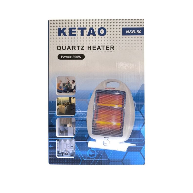 CALEFACTOR 2 BARRAS CUARZO 800W-1