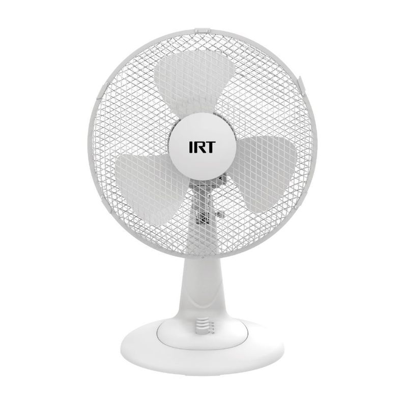 VENTILADOR 12" MESA 40W PLASTICO BLANCO IRT-0