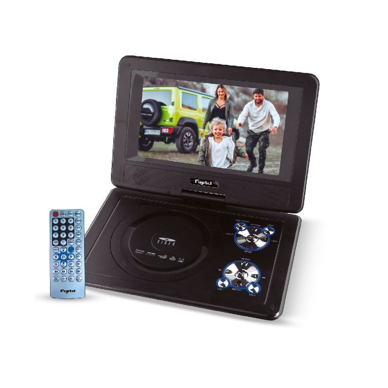 DVD PORTATIL 8,5"  FUJITEL CON TV NEGRO-0