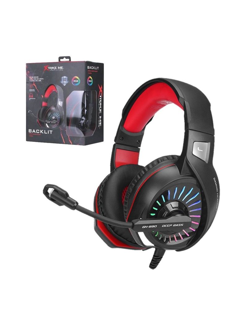 AUDIFONO GAMING XTRIKE ME C/MIC LUCES USB/3.5 AUX-1