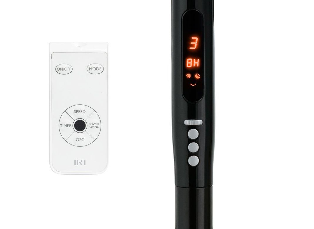 VENTILADOR 16" PIE 72W TIMER/CONTROL PLASTICO NEGR-2