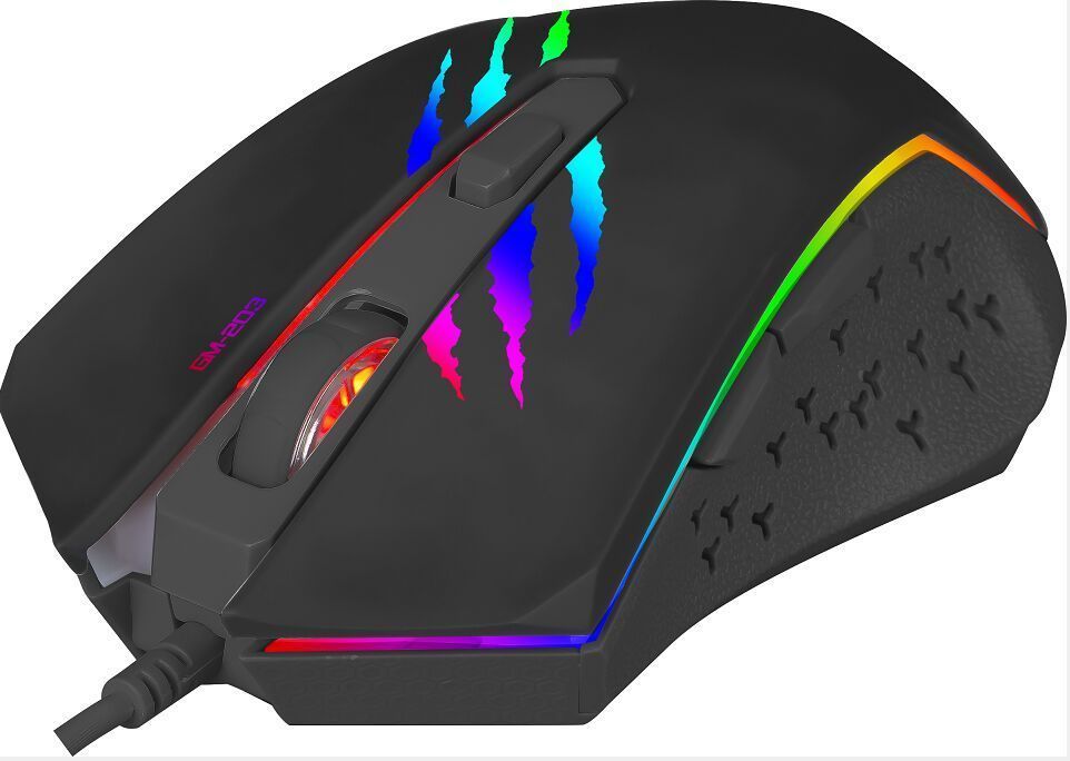 MOUSE GAMING XTRIKE ME 2400 DPI NEGRO 6 BOTONES/ L-0