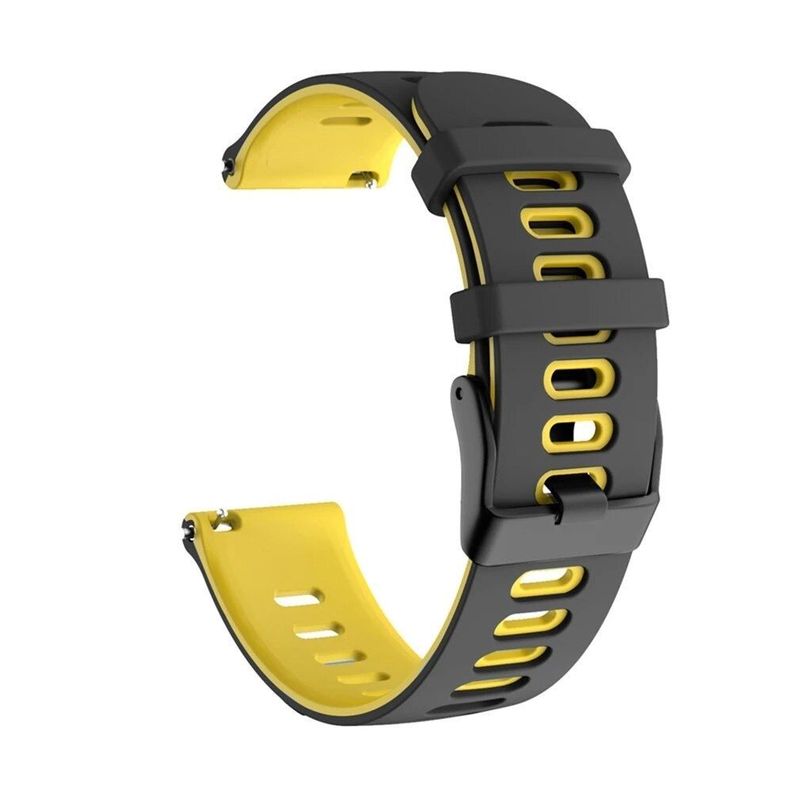 Correa SmartWatch 22 mm - Negro + Amarillo-0