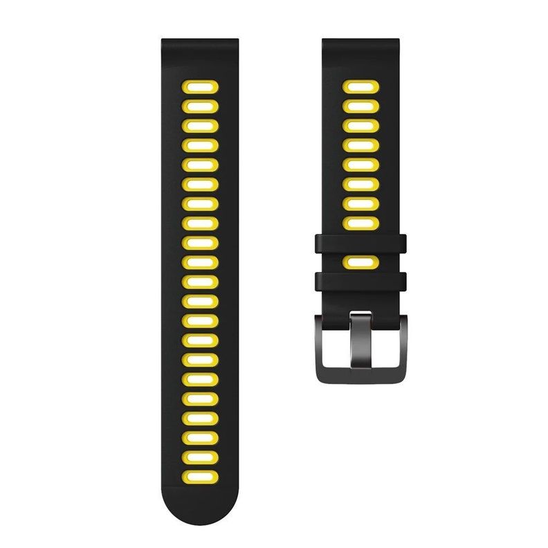 Correa SmartWatch 22 mm - Negro + Amarillo-2