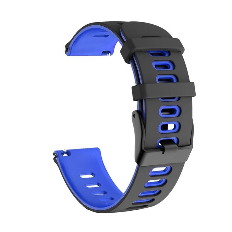 Correa SmartWatch 22 mm - Negro + Azul Fuerte-0