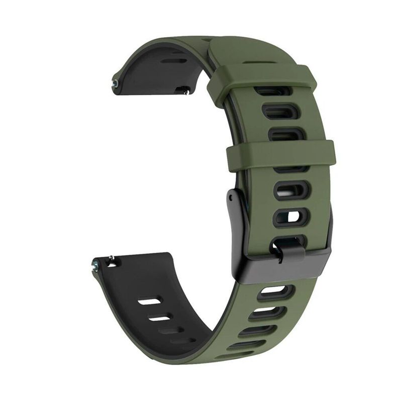 Correa SmartWatch 22 mm - Verde Oscuro + Negro-0