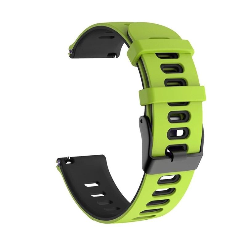 Correa SmartWatch 22 mm - Verde Claro + Negro-0