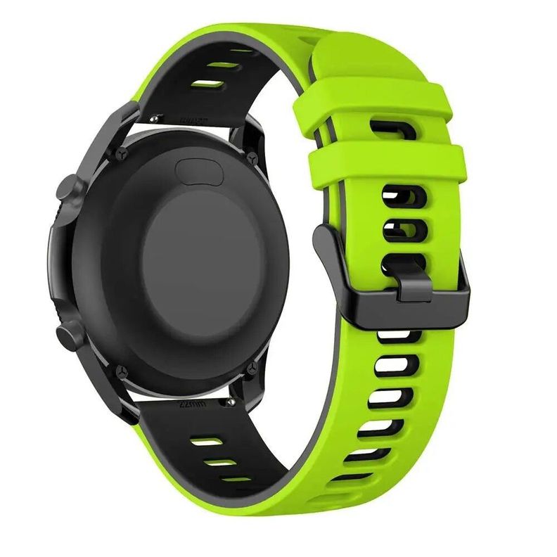 Correa SmartWatch 22 mm - Verde Claro + Negro-1
