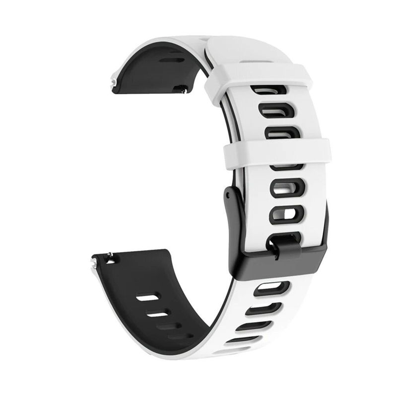 Correa SmartWatch 22 mm - Blanco + Negro-0