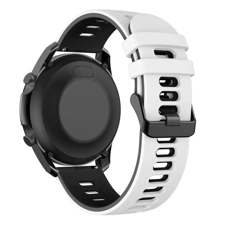 Correa SmartWatch 22 mm - Blanco + Negro-1
