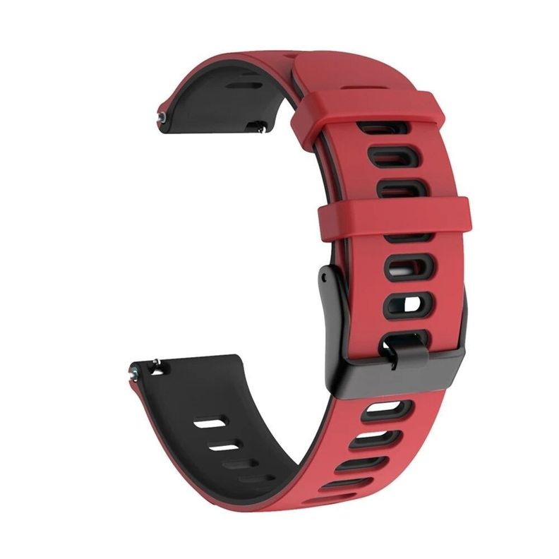 Correa SmartWatch 22 mm - Rojo + Negro-0