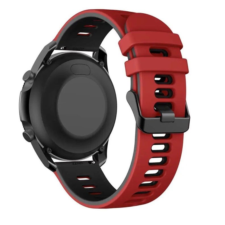 Correa SmartWatch 22 mm - Rojo + Negro-1
