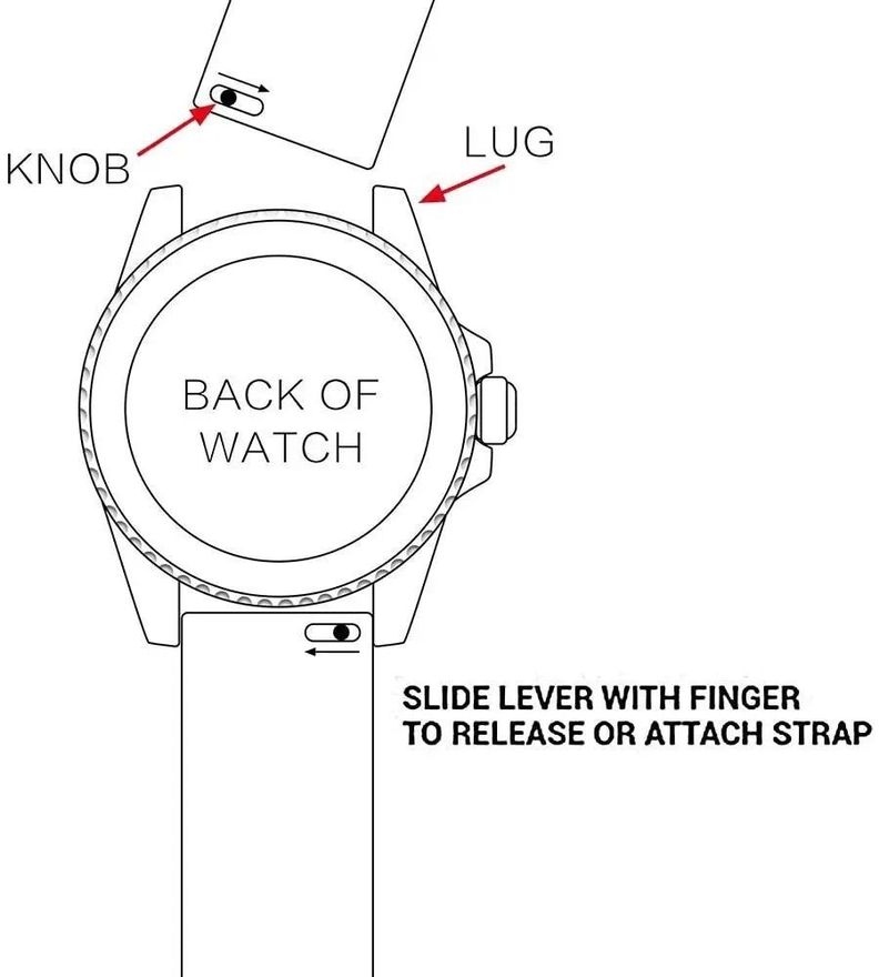 Correa SmartWatch 22 mm - Rosado + Blanco-2