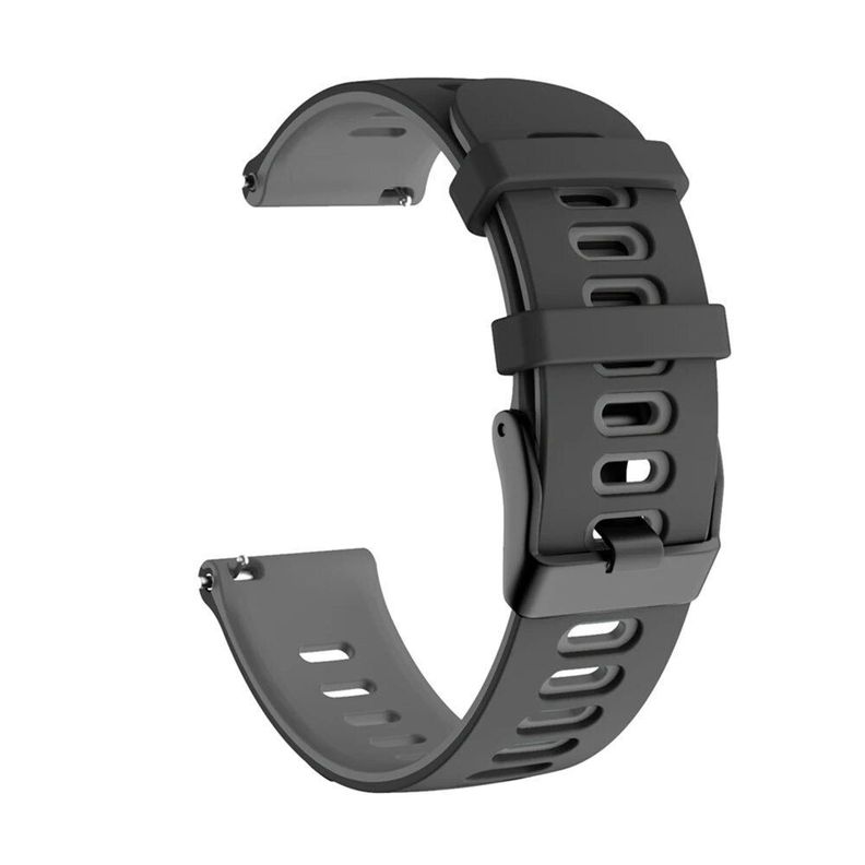 Correa SmartWatch 22 mm - Negro + Plomo-0