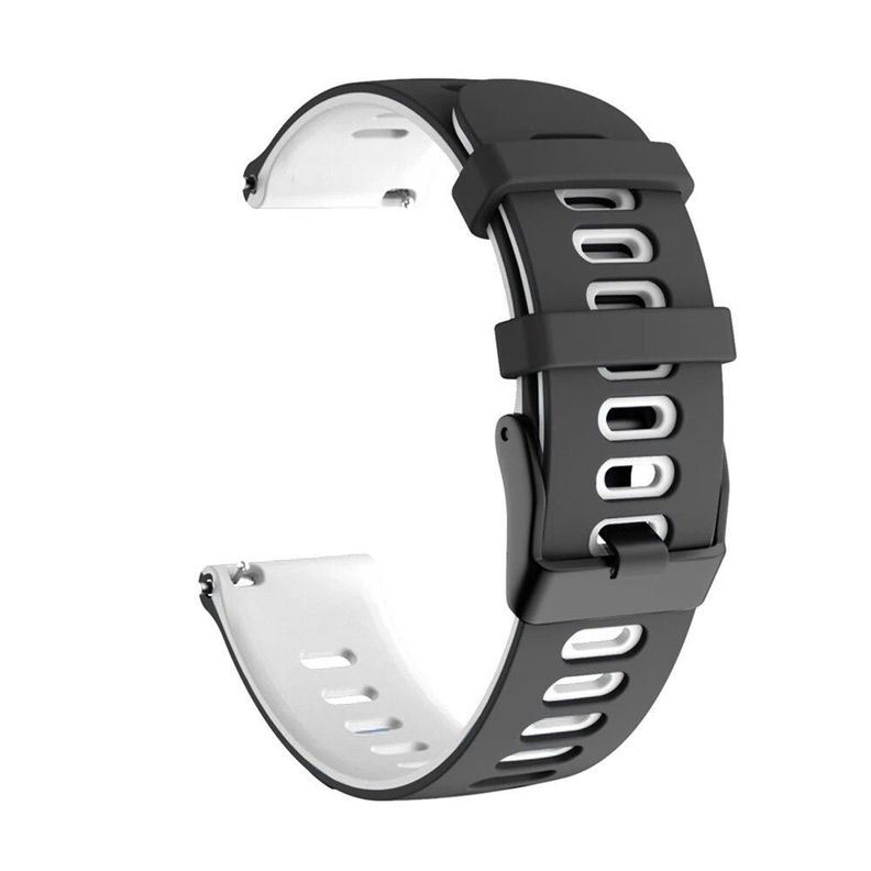 Correa SmartWatch 22 mm - Negro + Blanco-0