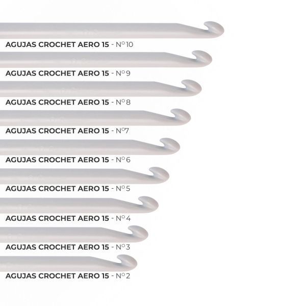 Crochet Aero Plast. 15cm 9MM-1